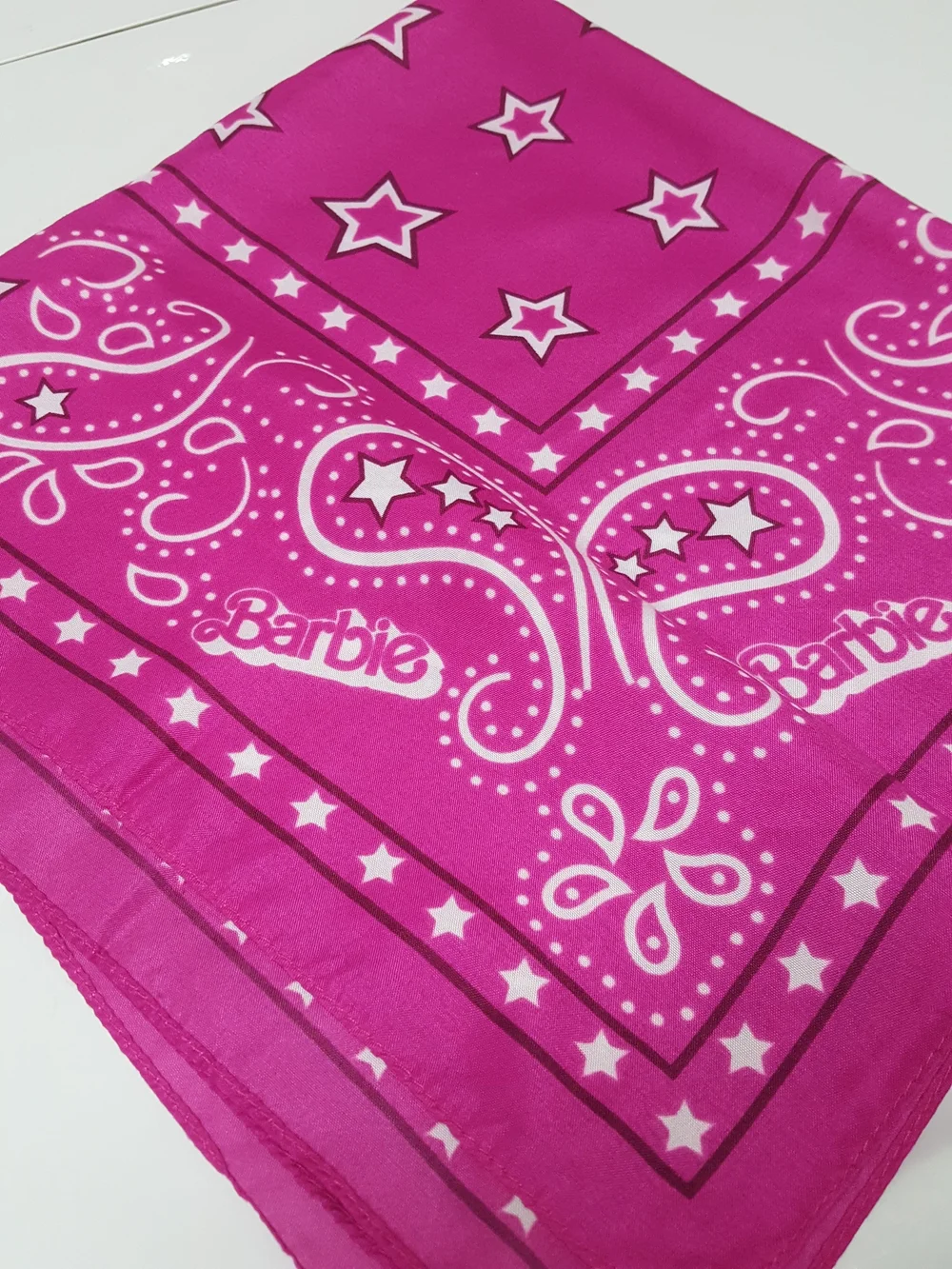Barbie Pink Bandana Handkerchief Pocket Square 24 X 24